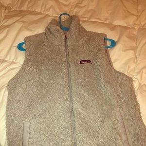 Grey Patagonia Fuzzy Vest